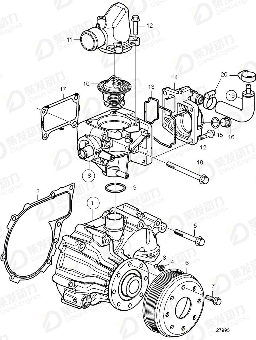 volvo penta Plug 21796164 Drawing volvo penta Plug 21796164 Drawing